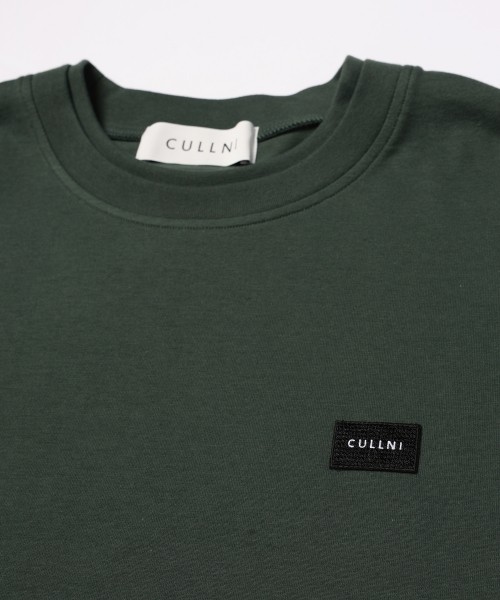 Layerd Rib Embroidery Patch Sleeve Pullover