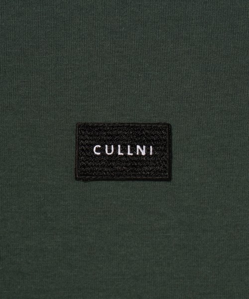 Layerd Rib Embroidery Patch Sleeve Pullover