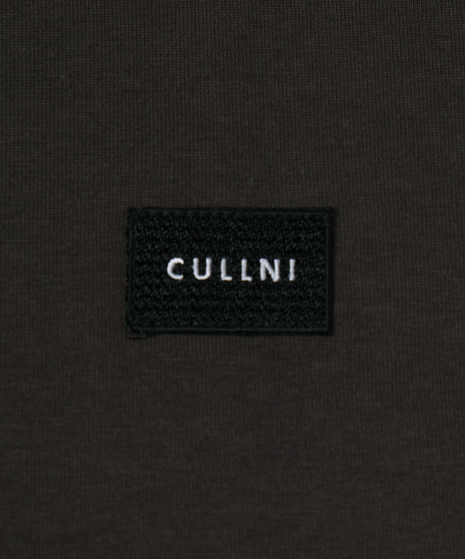 Layerd Rib Embroidery Patch Sleeve Pullover