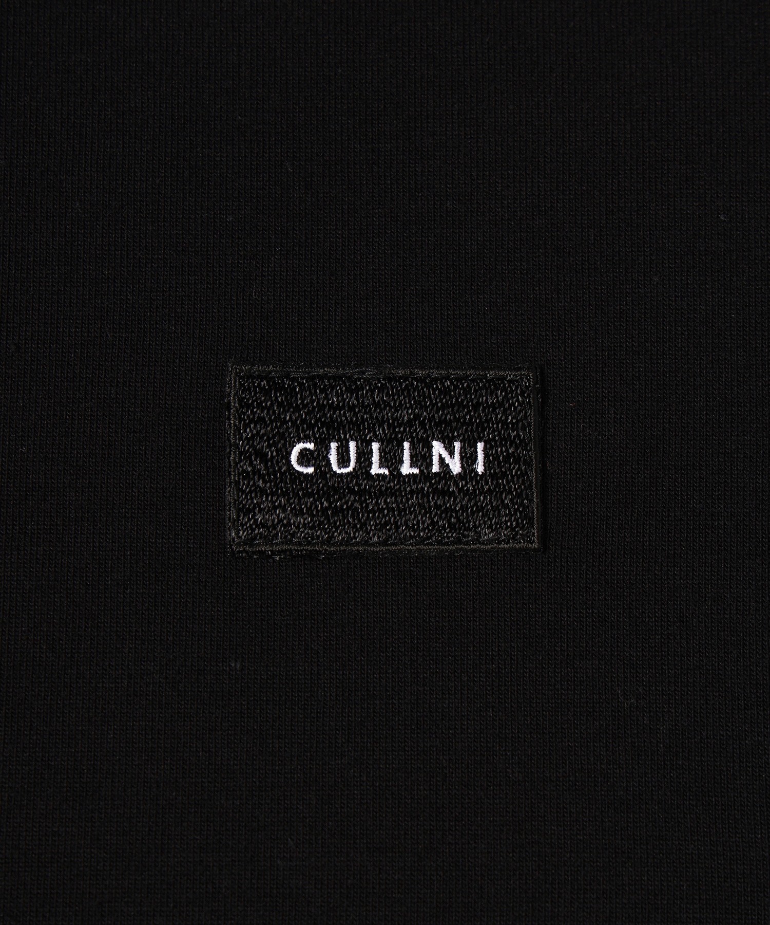 Layerd Rib Embroidery Patch Sleeve Pullover