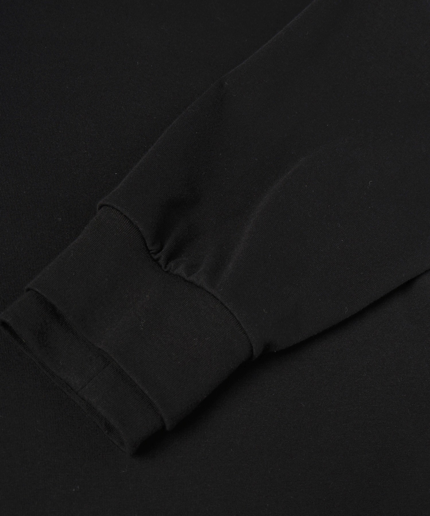 Layerd Rib Embroidery Patch Sleeve Pullover