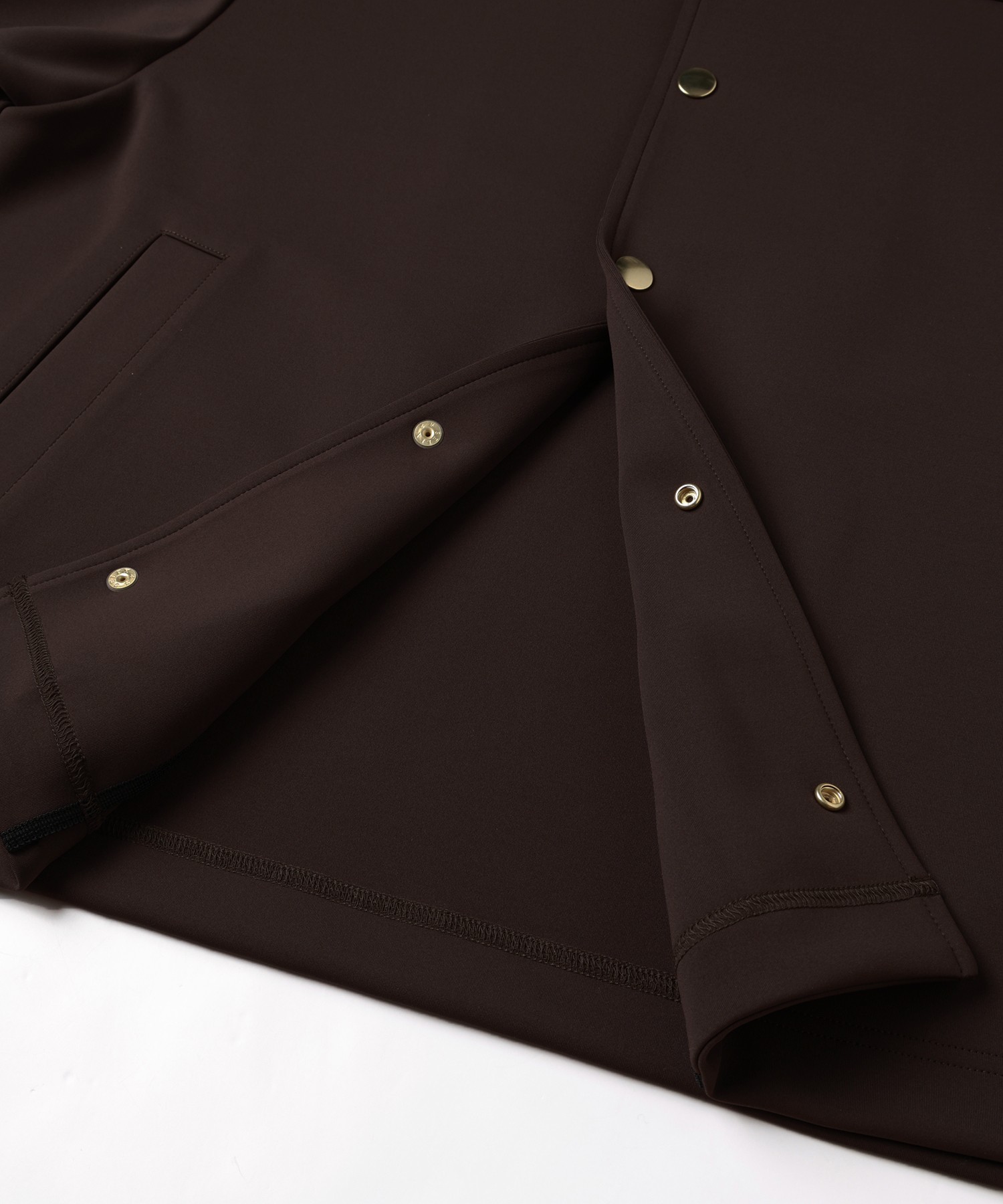 Double Cloth Collarless Dot Button Jacket