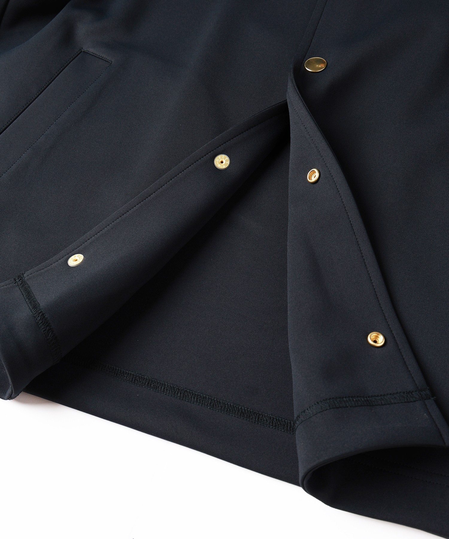 Double Cloth Collarless Dot Button Jacket