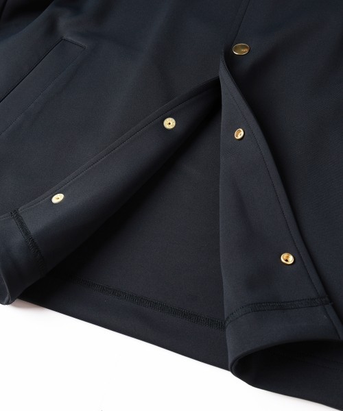 Double Cloth Collarless Dot Button Jacket