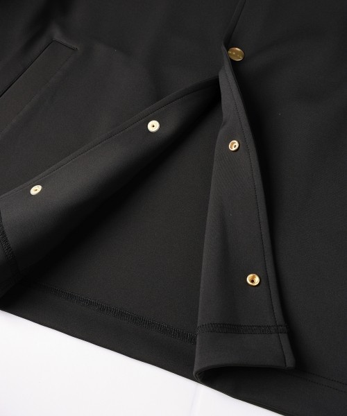 Double Cloth Collarless Dot Button Jacket