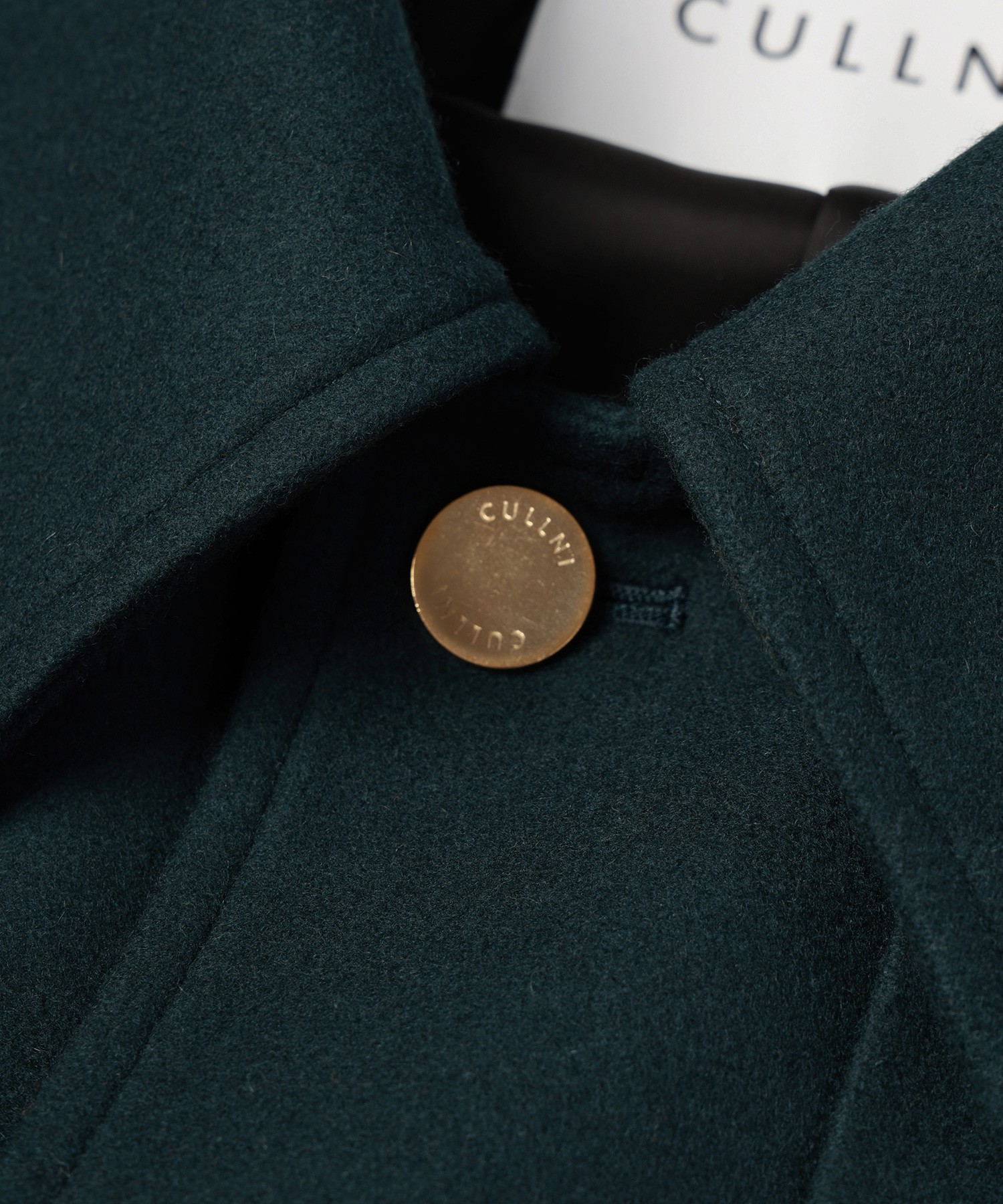 Lamb Wool Melton Layerd Long Coat