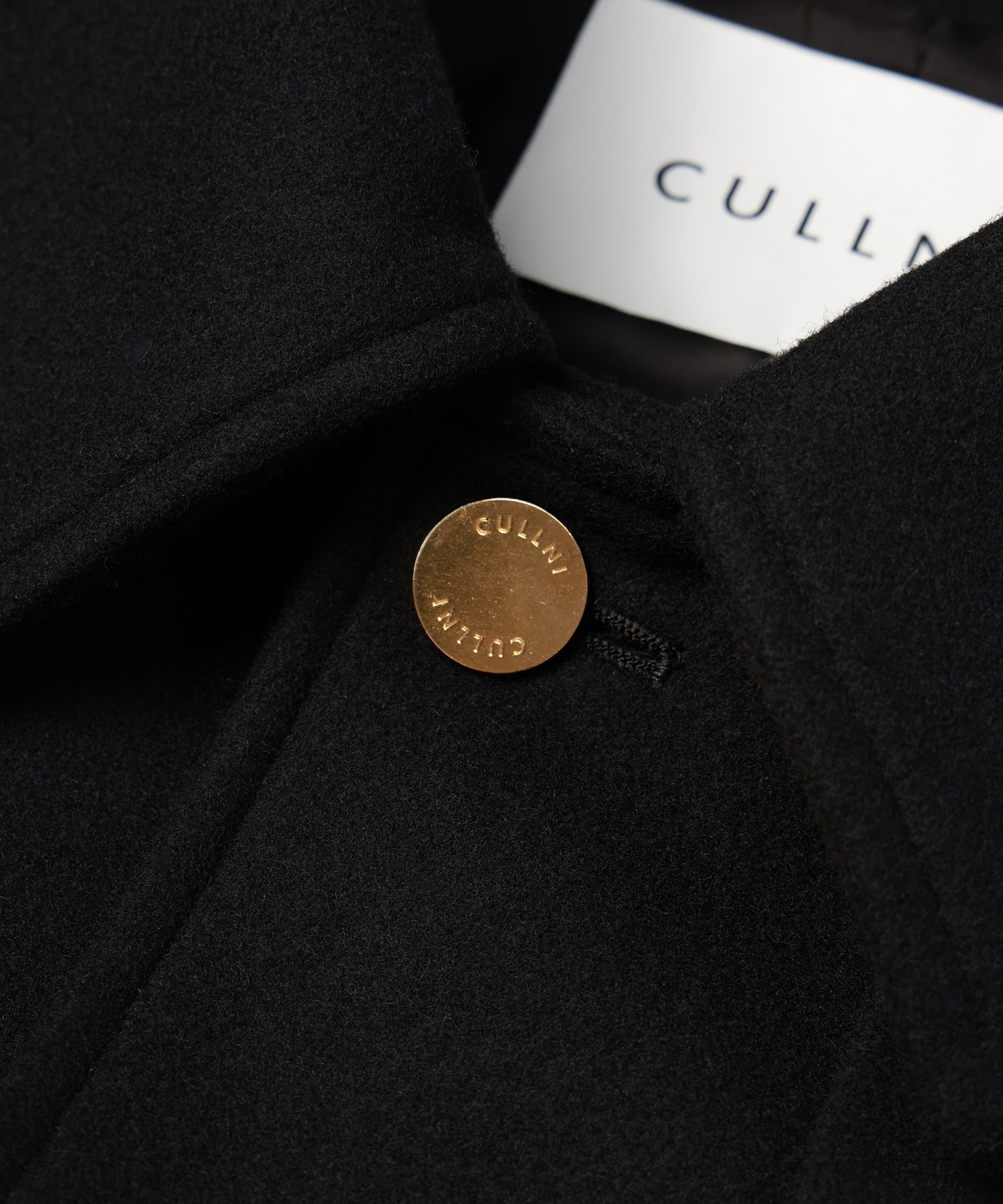 Lamb Wool Melton Layerd Long Coat