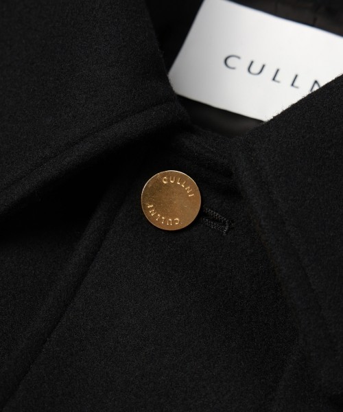 Lamb Wool Melton Layerd Long Coat