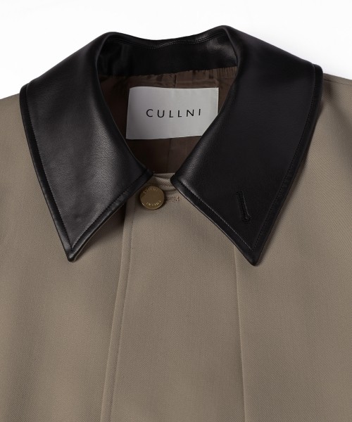 CULLNI ONLINE STORE / Wool Gabardine Layerd Long Coat
