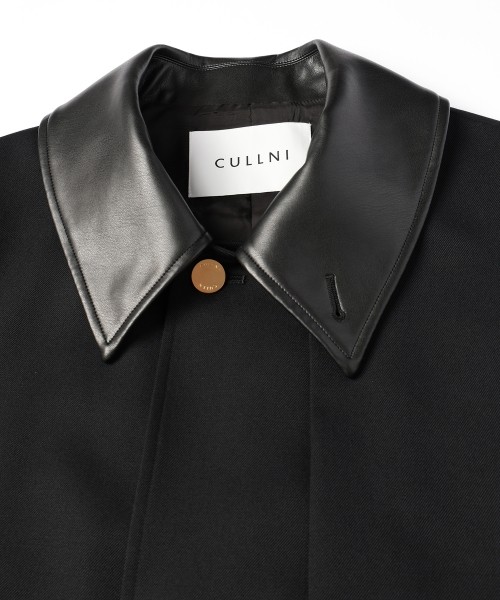 未使用25ss cullni Wool Gaberdine coat CULLNI ONLINE STORE / Wool Gabardine Layerd Long Coat