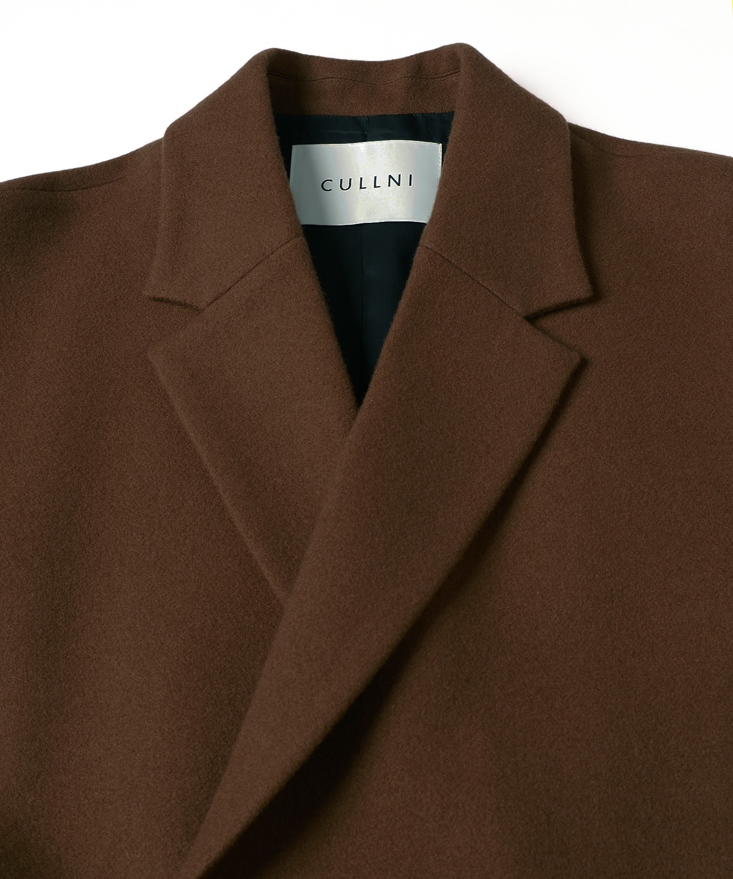 Lamb Wool Melton Tie Locken Long Chester Coat