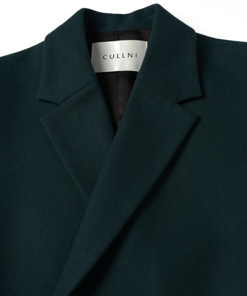 Lamb Wool Melton Tie Locken Long Chester Coat