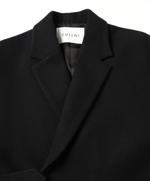 Lamb Wool Melton Tie Locken Long Chester Coat