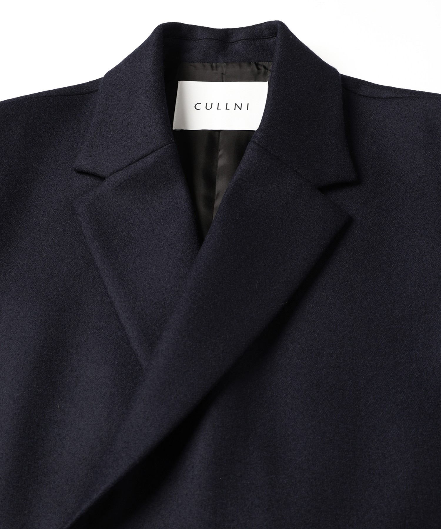 Wool Melton Tie Locken Long Chester Coat