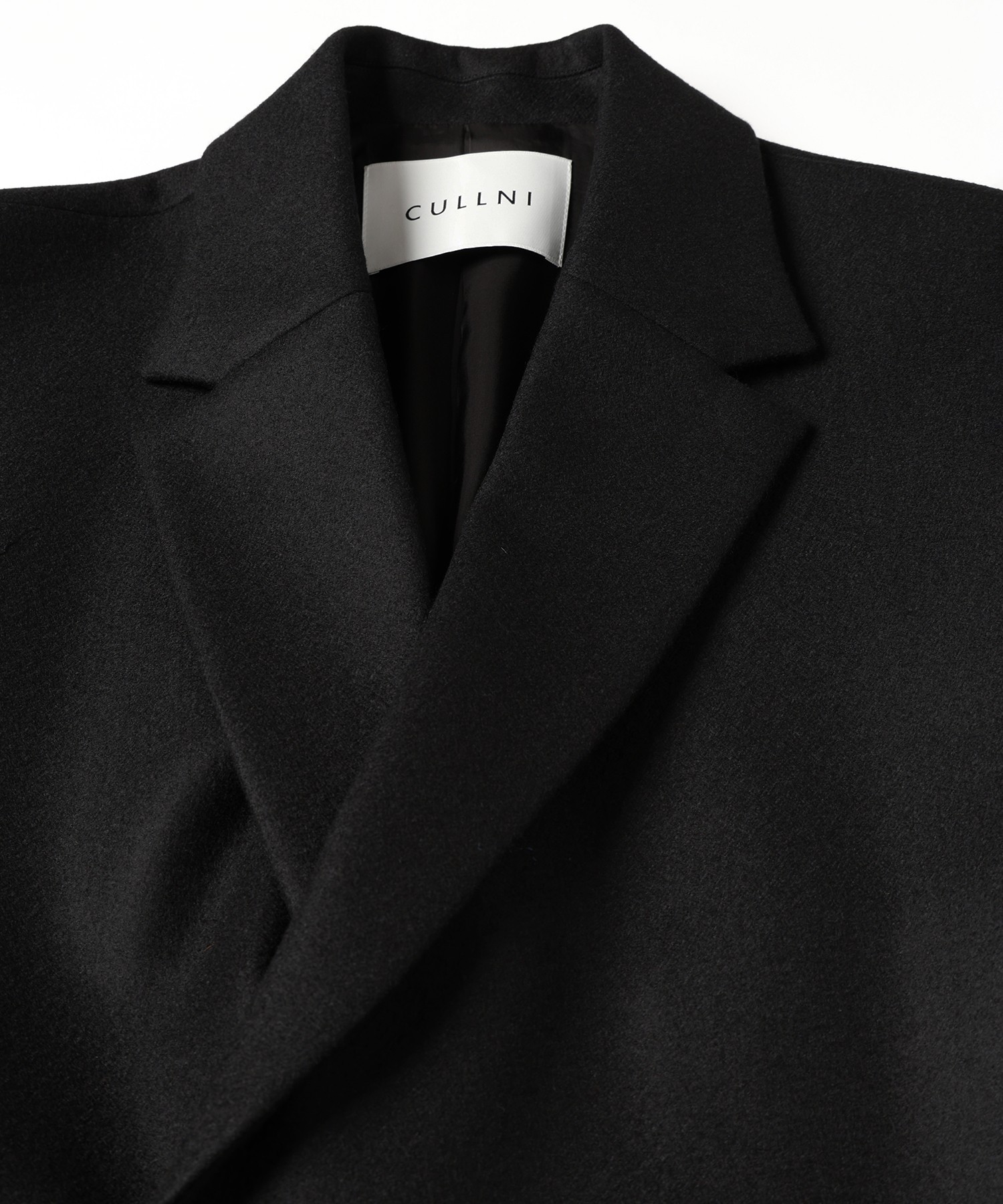 Wool Melton Tie Locken Long Chester Coat