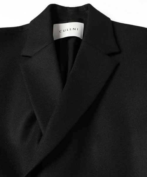 Wool Melton Tie Locken Long Chester Coat