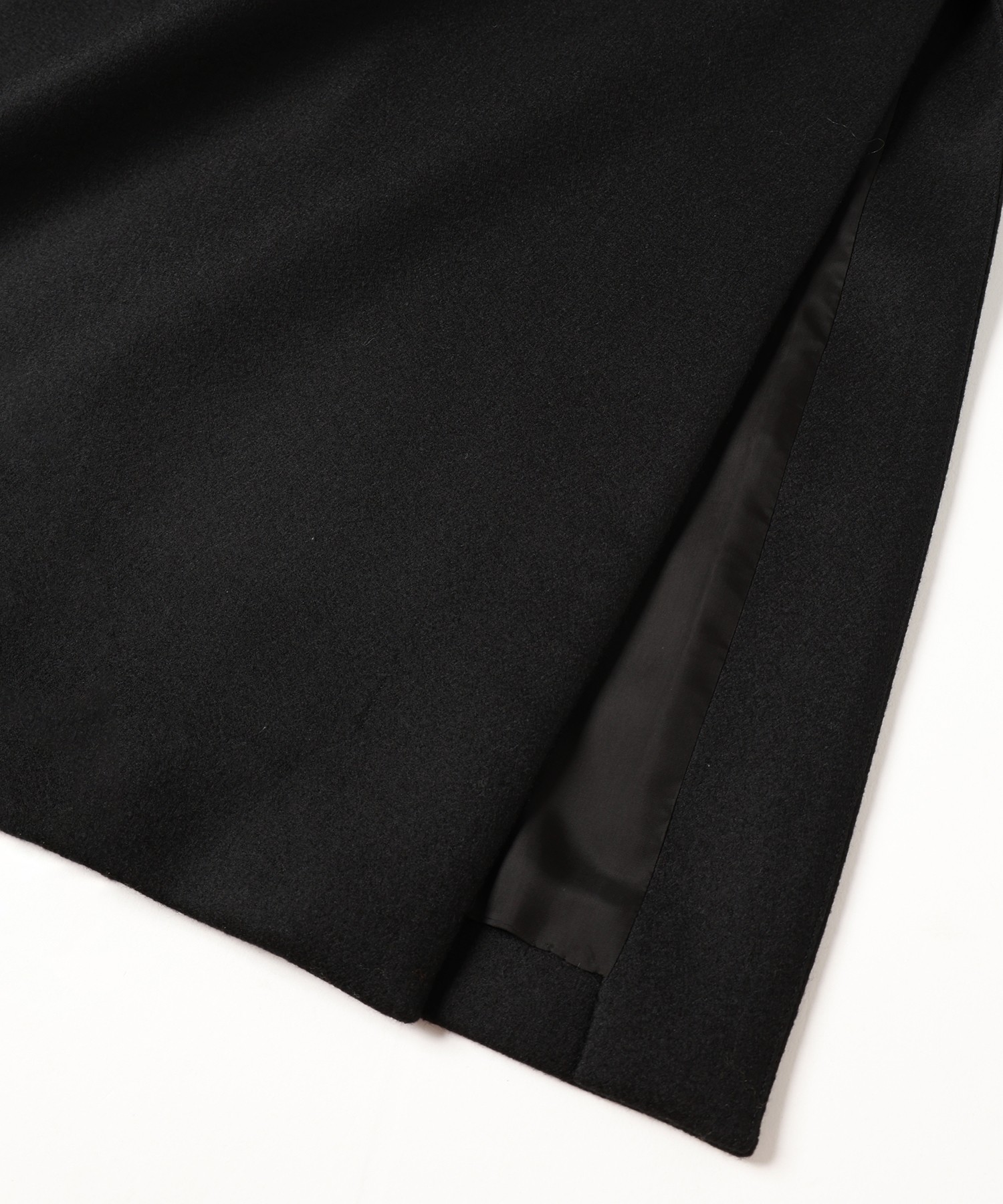 Wool Melton Tie Locken Long Chester Coat