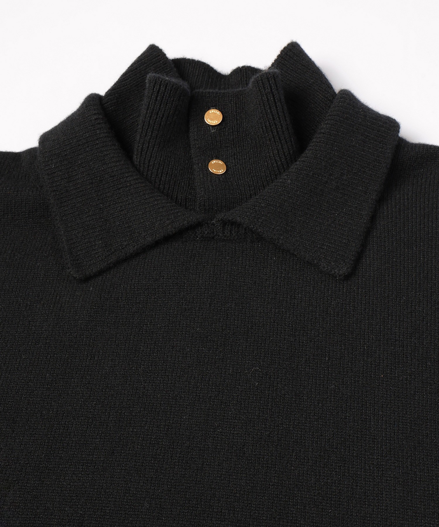 Layerd Rib Double Neck Pullover Knit