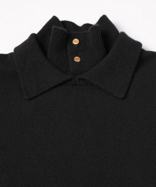 Layerd Rib Double Neck Pullover Knit