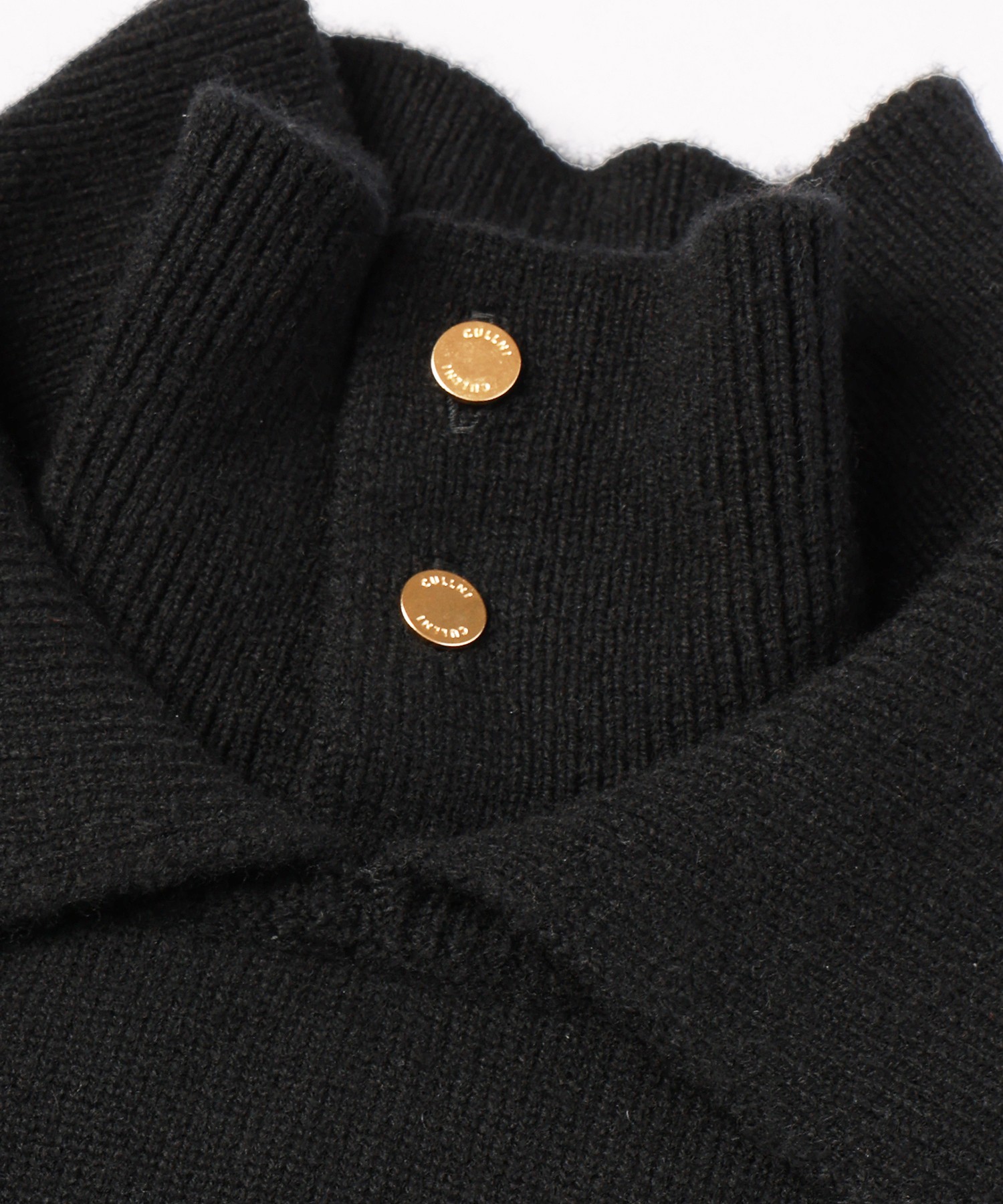 Layerd Rib Double Neck Pullover Knit