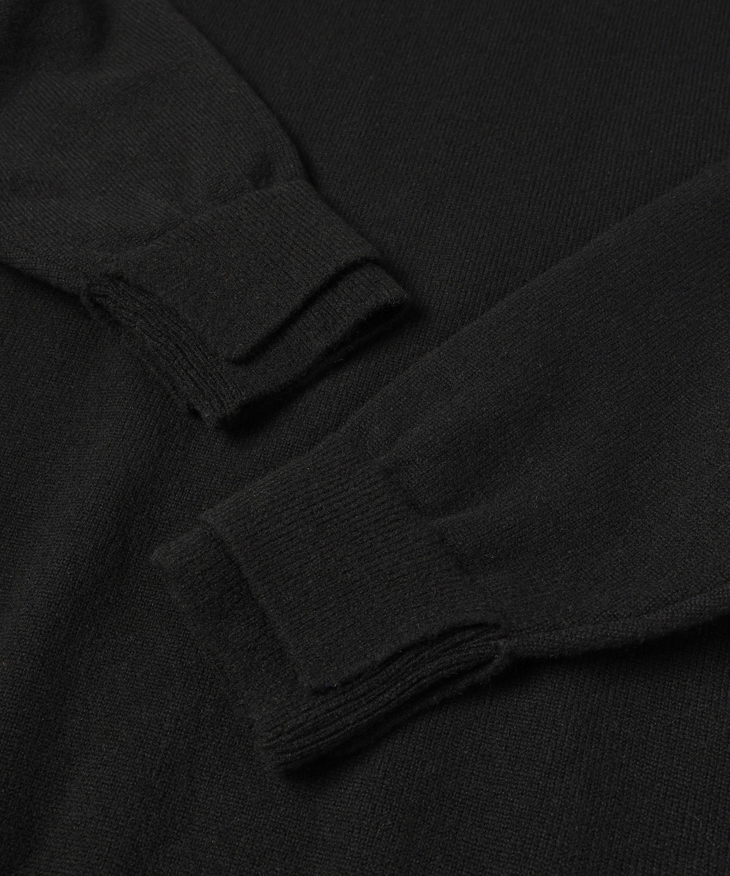 Layerd Rib Double Neck Pullover Knit