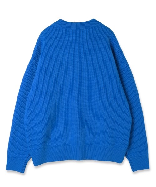 Double Zip Up Crew Neck Knit