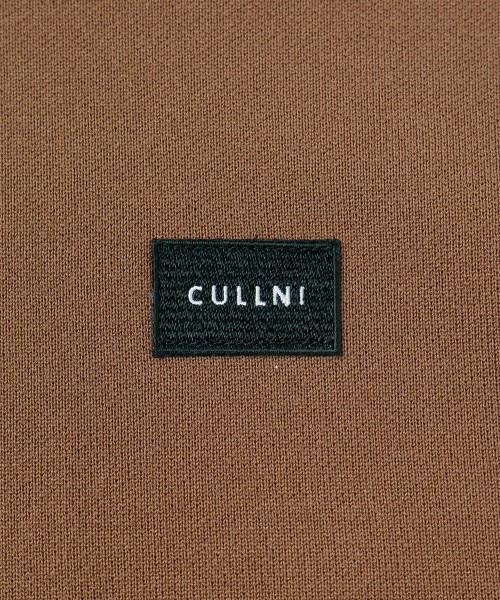 Embroidery Patch Half Zip Knit Hoodie