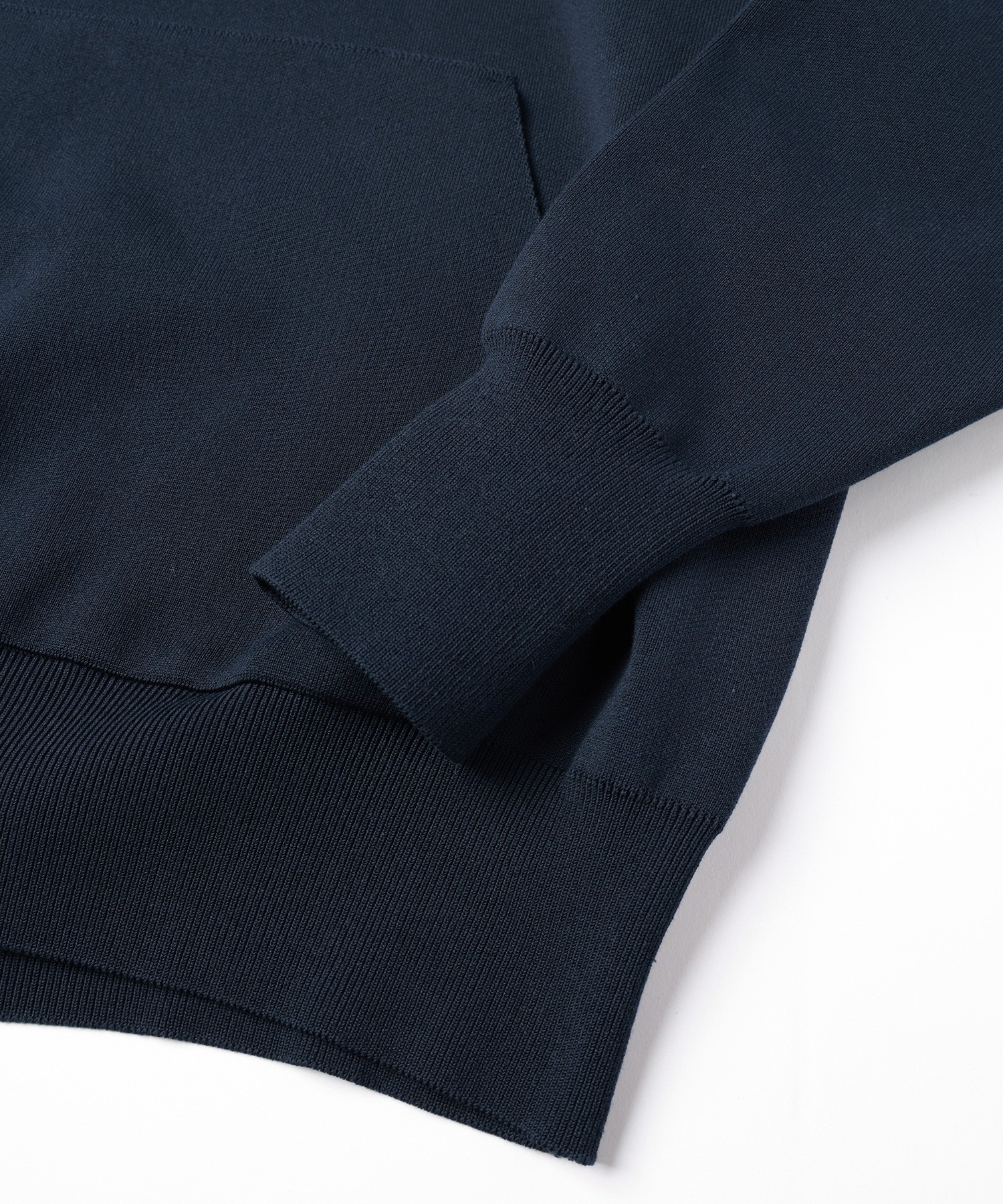 Embroidery Patch Half Zip Knit Hoodie