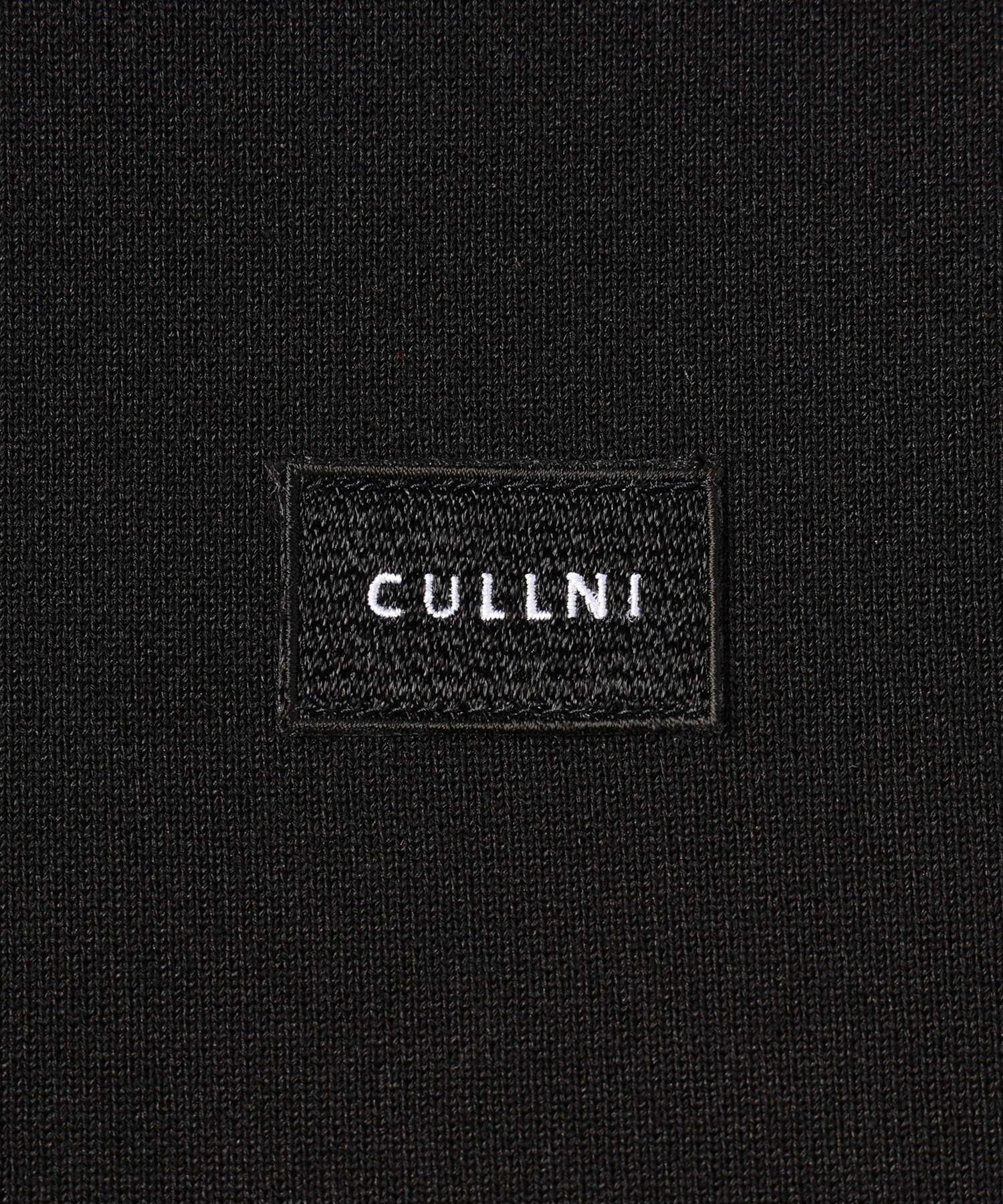 Embroidery Patch Half Zip Knit Hoodie