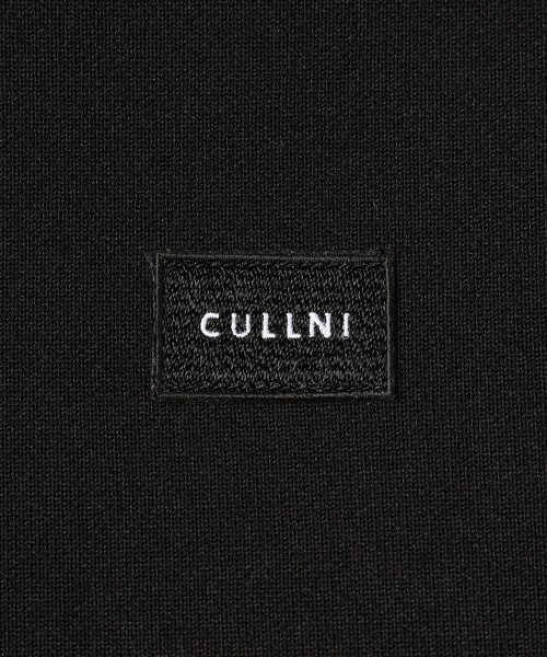 Embroidery Patch Half Zip Knit Hoodie