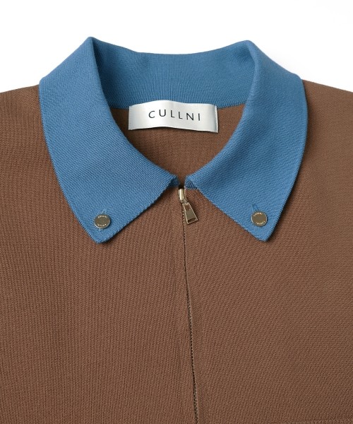 Big Pocket Zip Up Knit Jacket