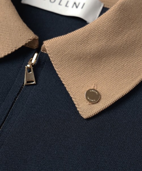 Big Pocket Zip Up Knit Jacket