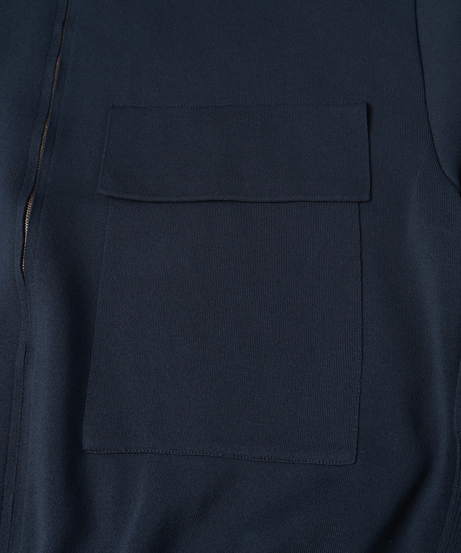 Big Pocket Zip Up Knit Jacket