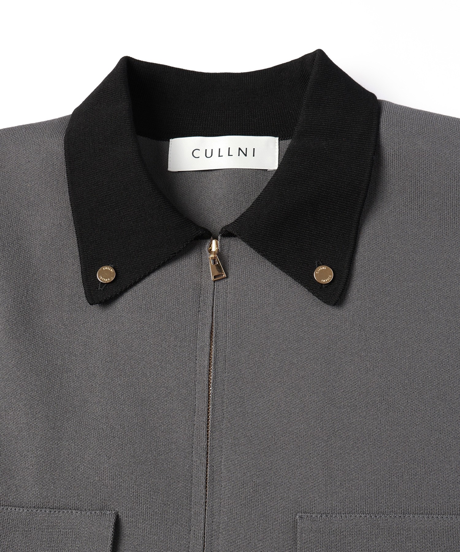 Big Pocket Zip Up Knit Jacket