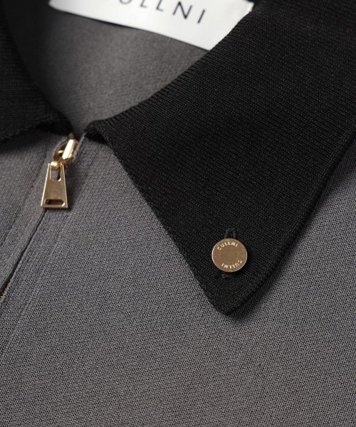 Big Pocket Zip Up Knit Jacket