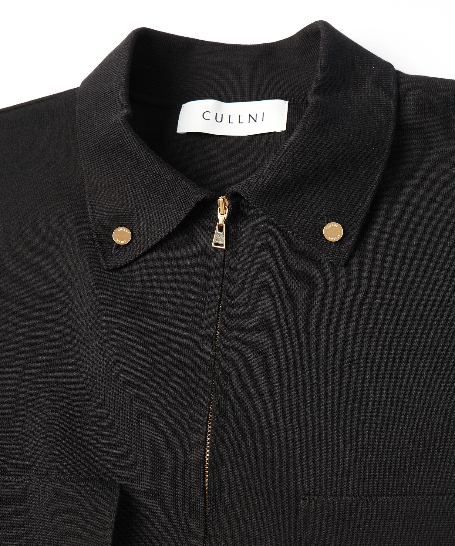 Big Pocket Zip Up Knit Jacket