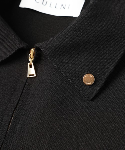 Big Pocket Zip Up Knit Jacket