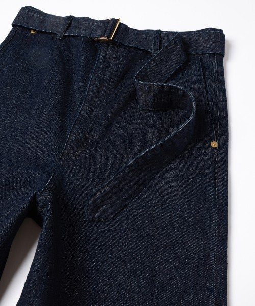 50%OFF】CULLNI クルニ Fringe Wide Denim With Long Belt