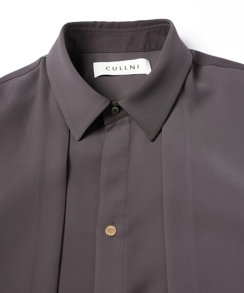 CULLNI ONLINE STORE / Dry Double Satin Layered Short Sleeve