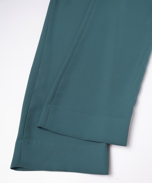 CULLNI ONLINE STORE / Dry Double Satin 1Tuck Pant with Long Belt