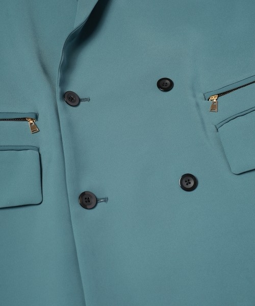 CULLNI ONLINE STORE / Dry Double Satin Zip Pocket Tailored