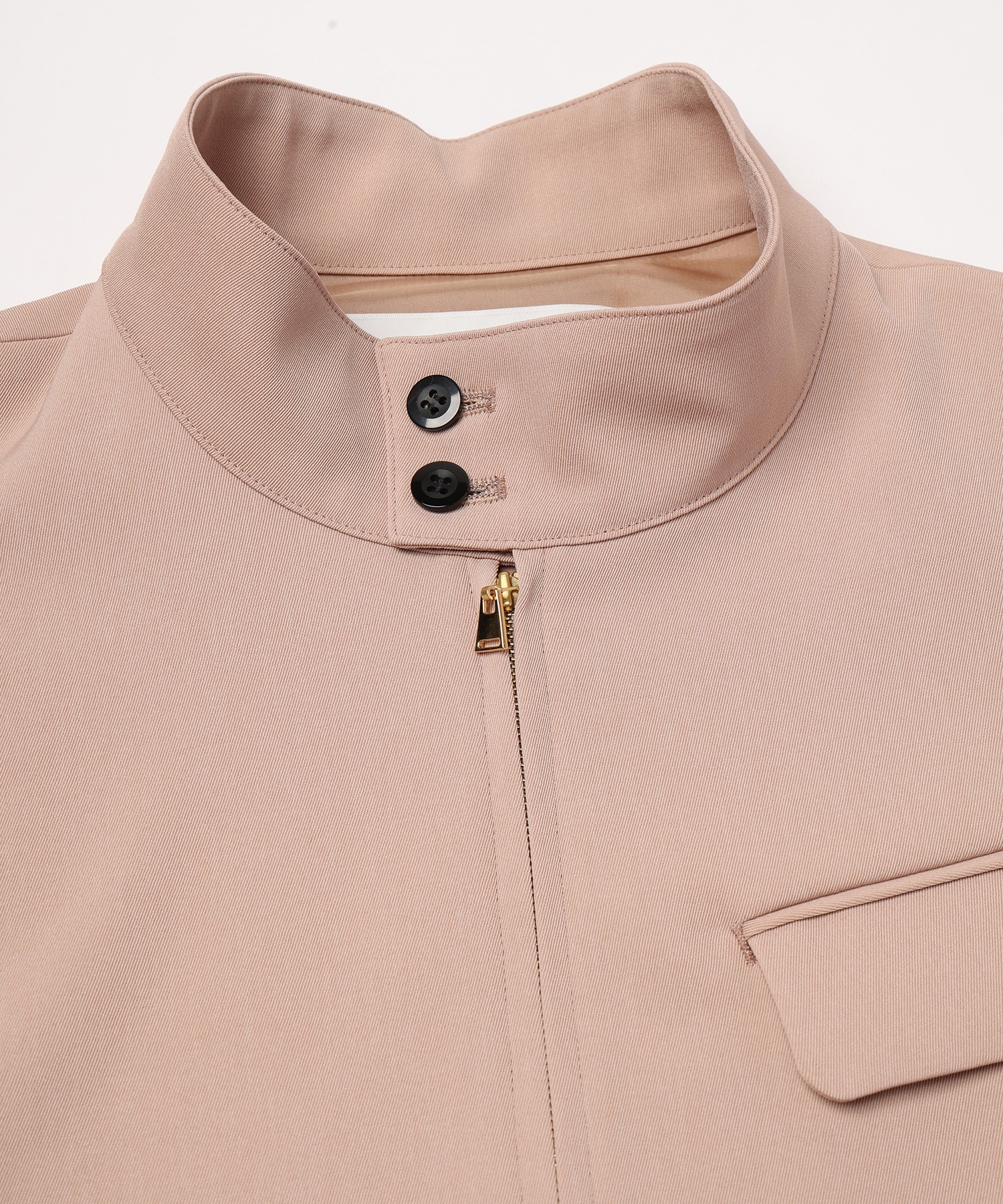Dry Stretch Twill Minimal Harrington Jacket