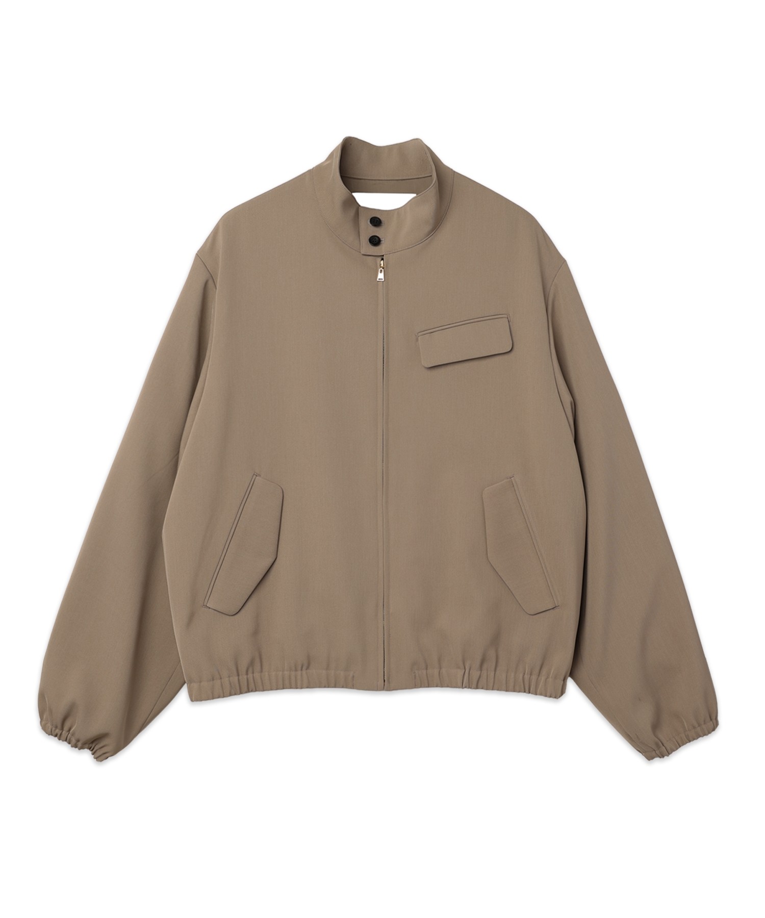 Dry Stretch Twill Minimal Harrington Jacket
