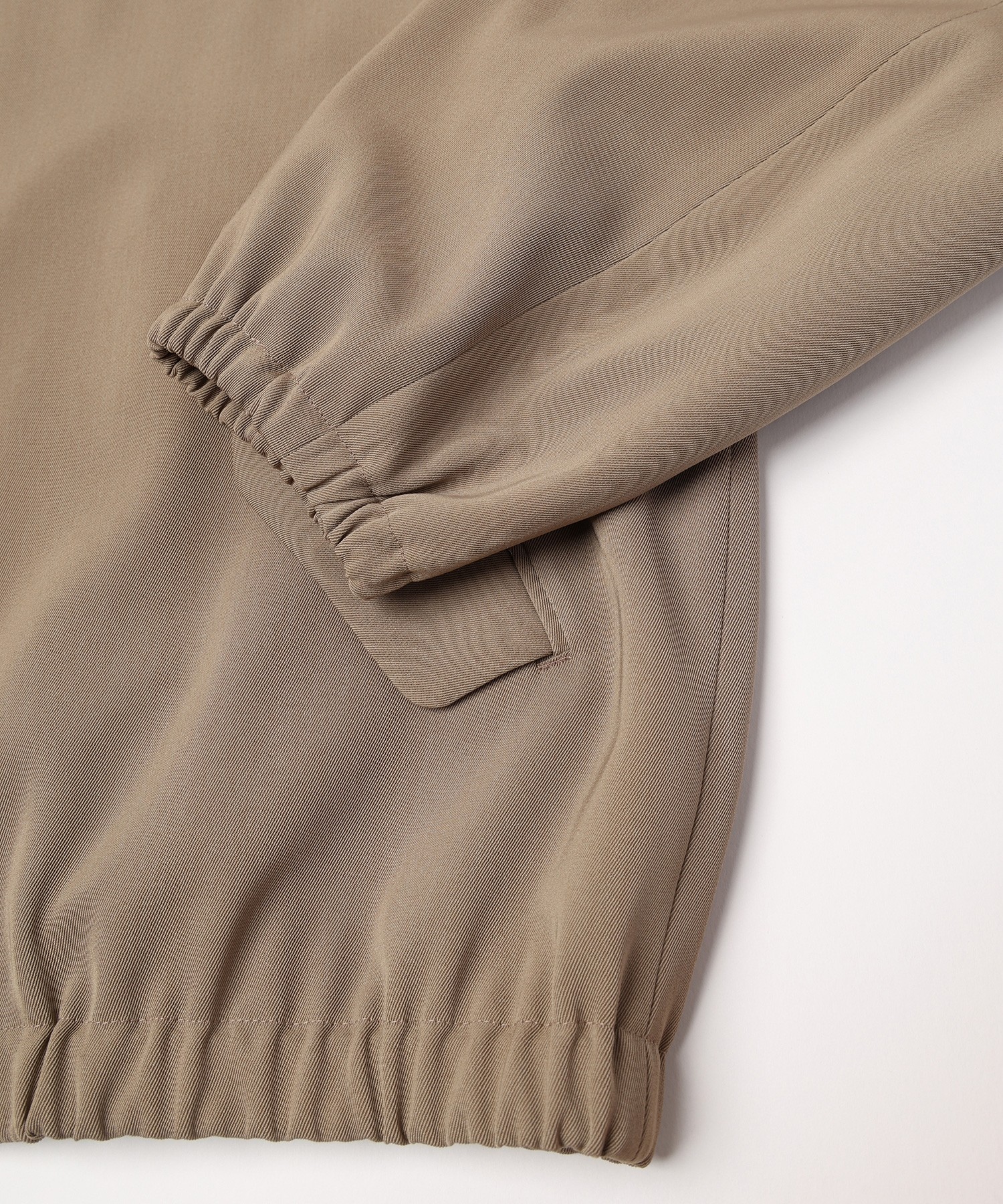 Dry Stretch Twill Minimal Harrington Jacket