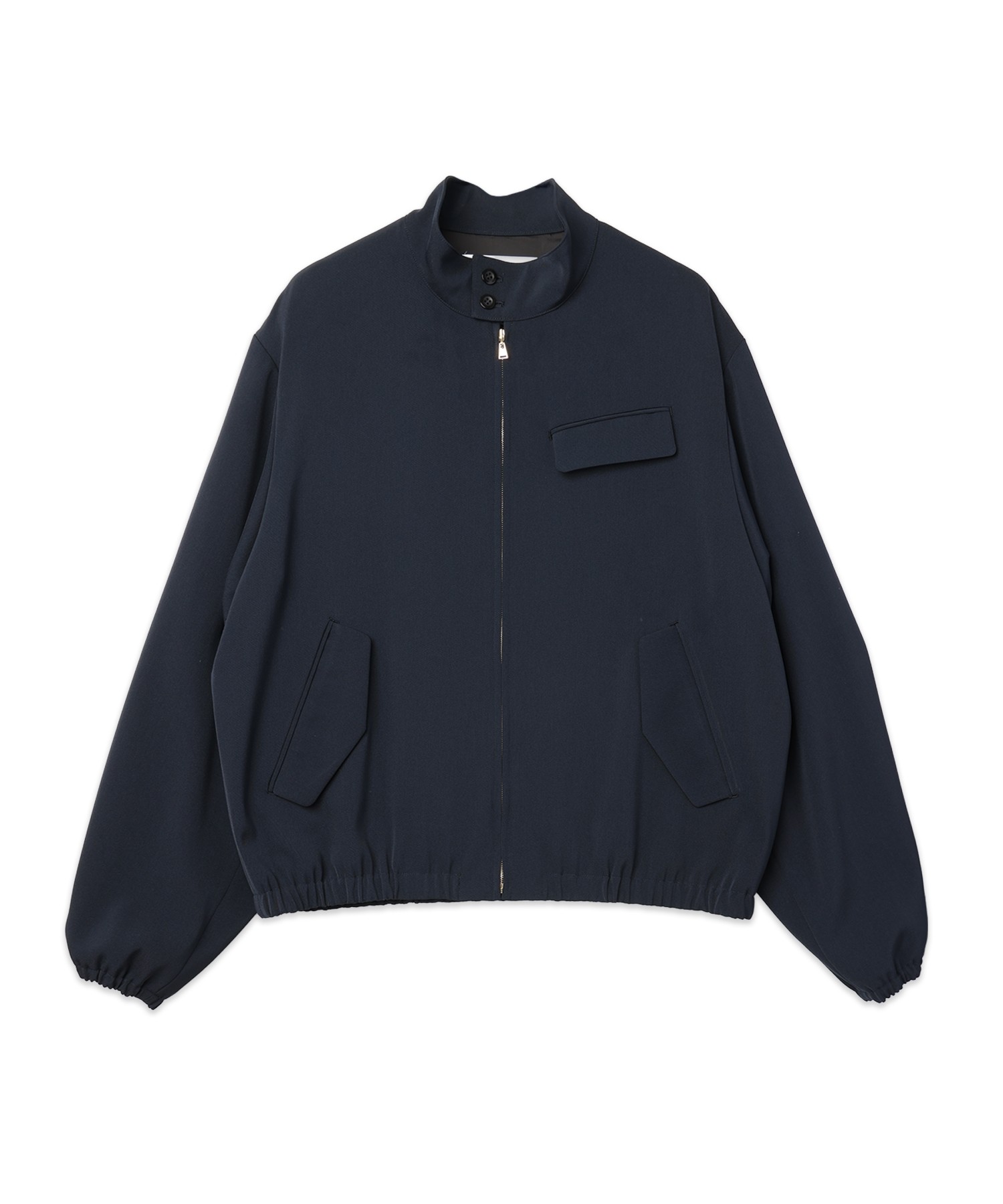 Dry Stretch Twill Minimal Harrington Jacket