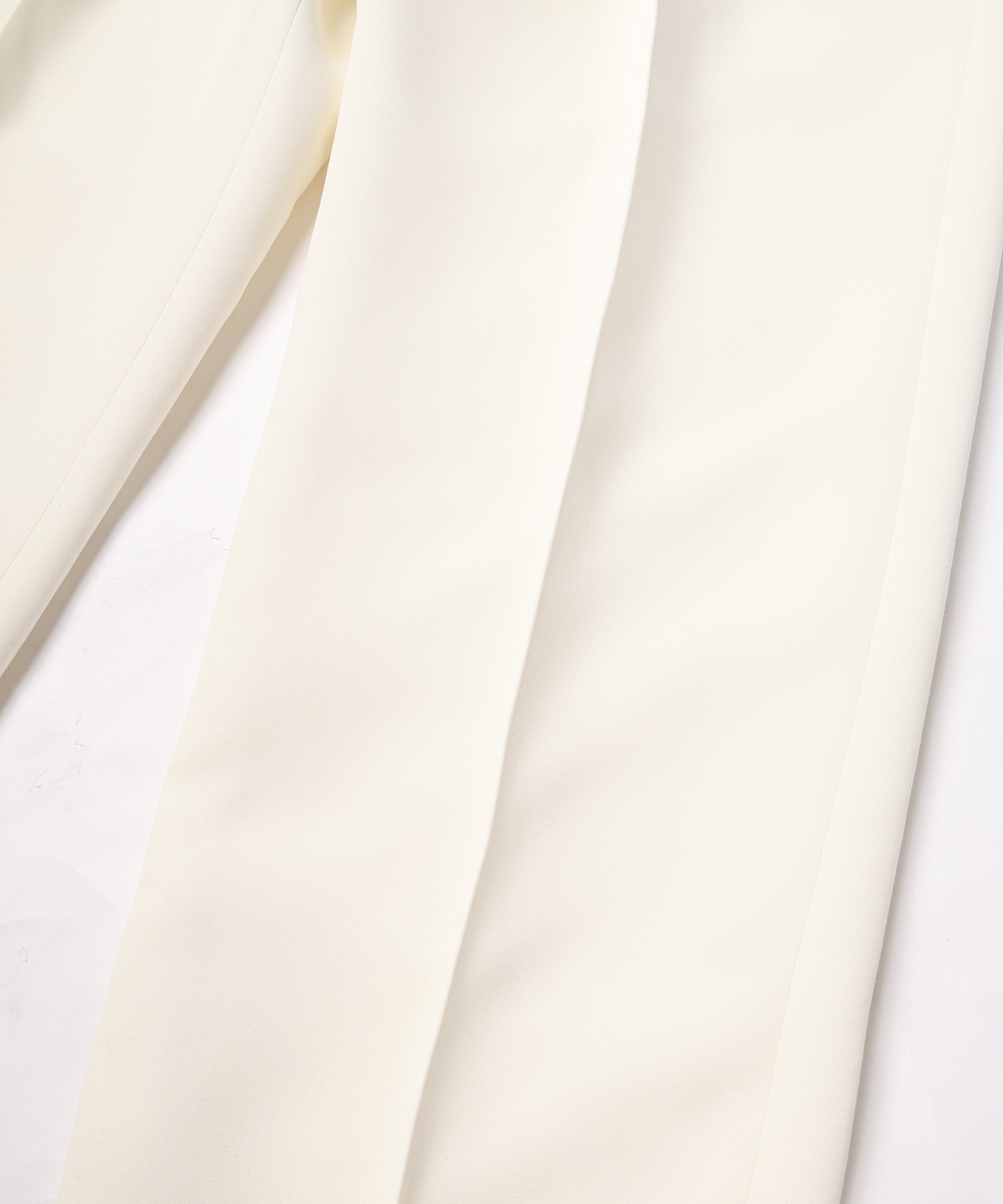Structured Twill Double Cloth Pintuck 2Tuck Drawstring Wide Pants