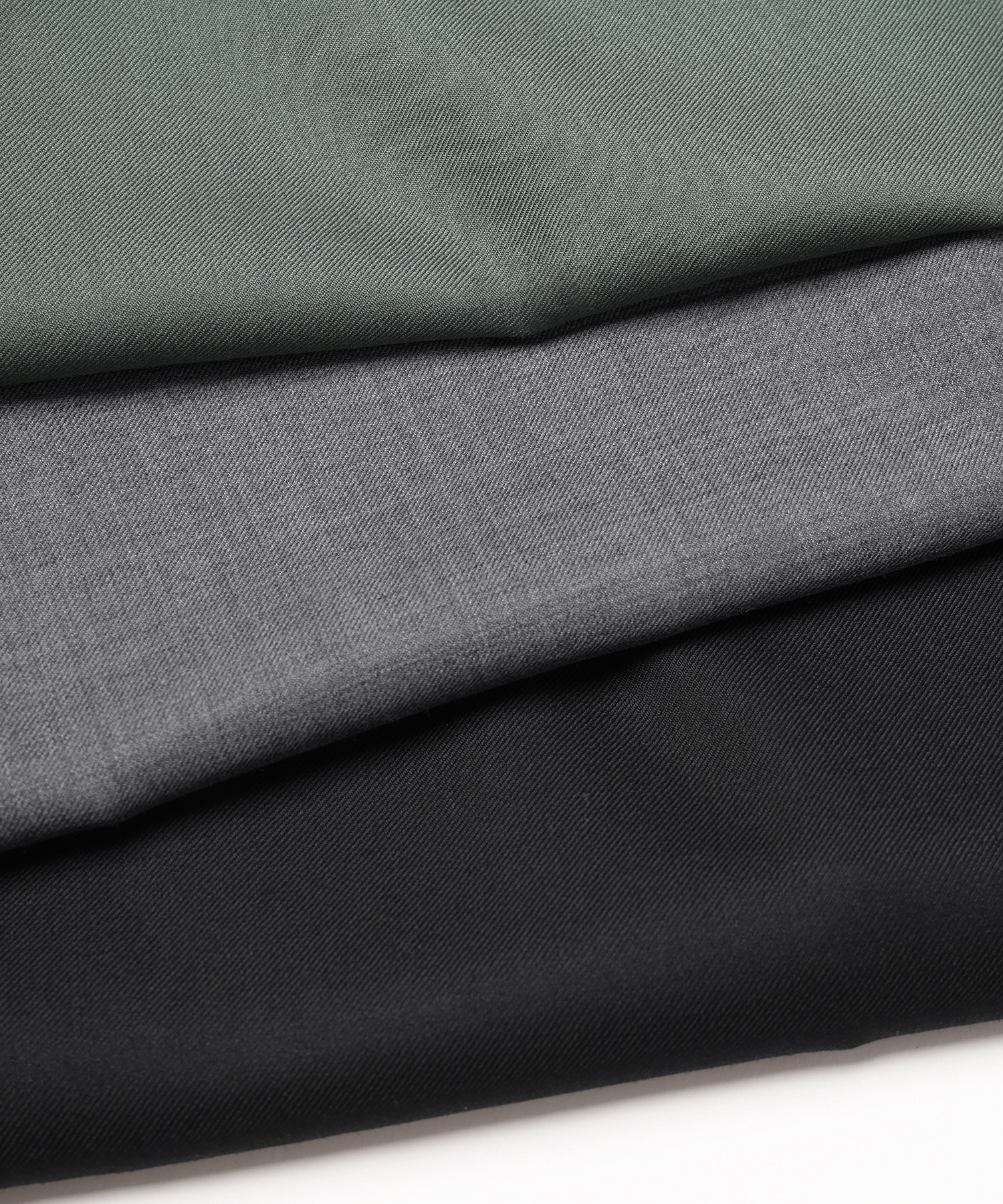 Super 120s Wool Twill Pintuck 2Tuck Drawstring Wide Pants