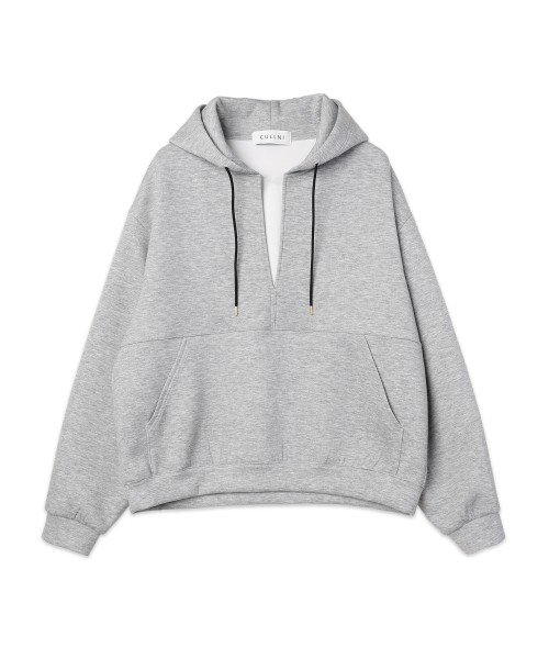 Minimal Skipper Double Face Hoodie
