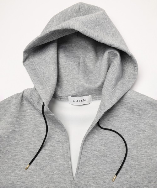 Minimal Skipper Double Face Hoodie