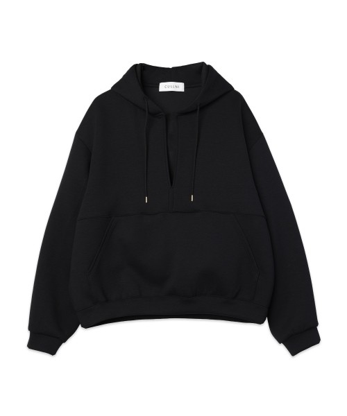 Minimal Skipper Double Face Hoodie